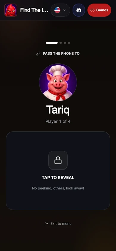 Spyfall Game: Private phone handoff Spyfall Game: Private phone handoff